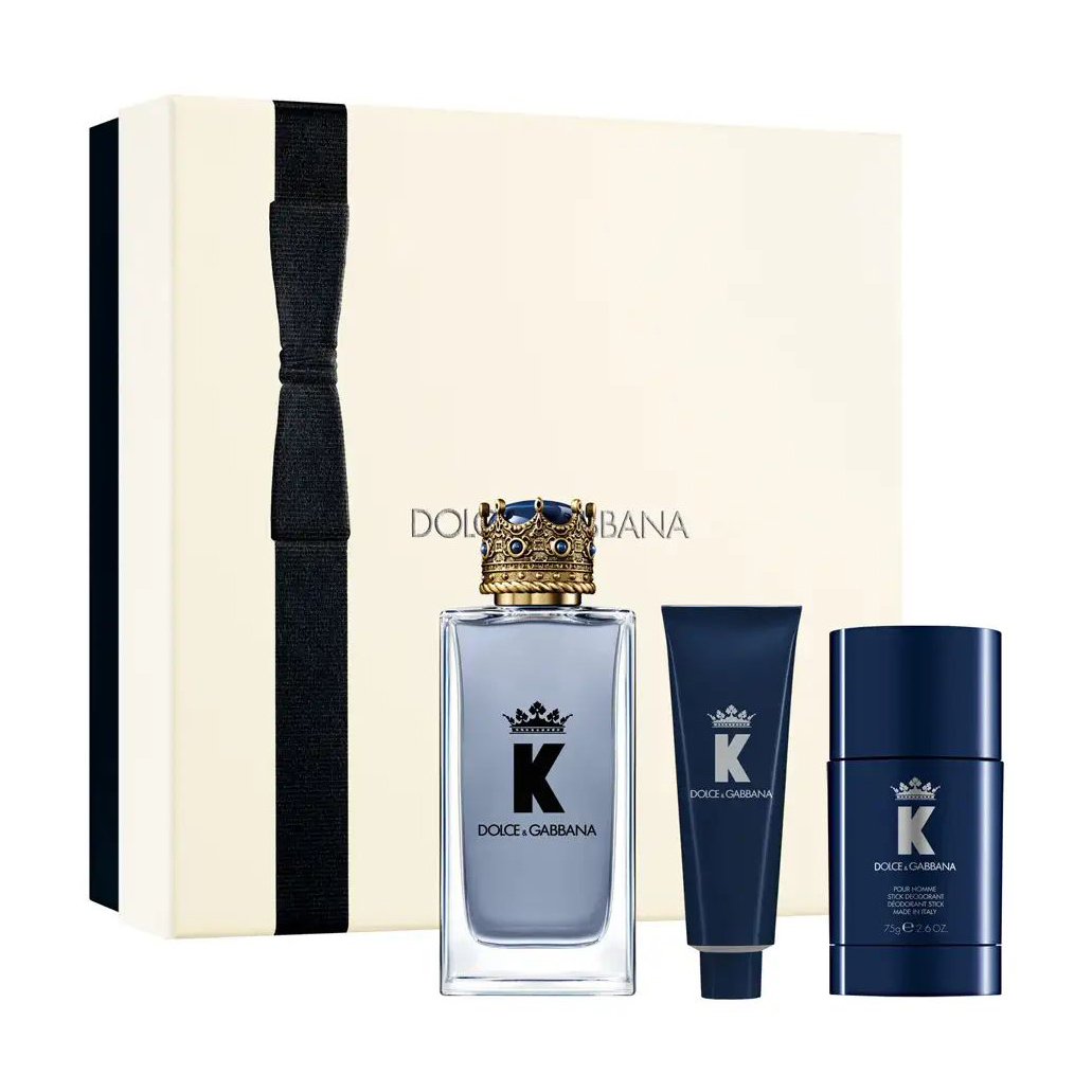 Парфумований набір чоловічий Dolce &amp; Gabbana K by Dolce &amp; Gabbana (туалетна вода, 100 мл + гель для душу, 50 мл + дезодорант, 75 г)