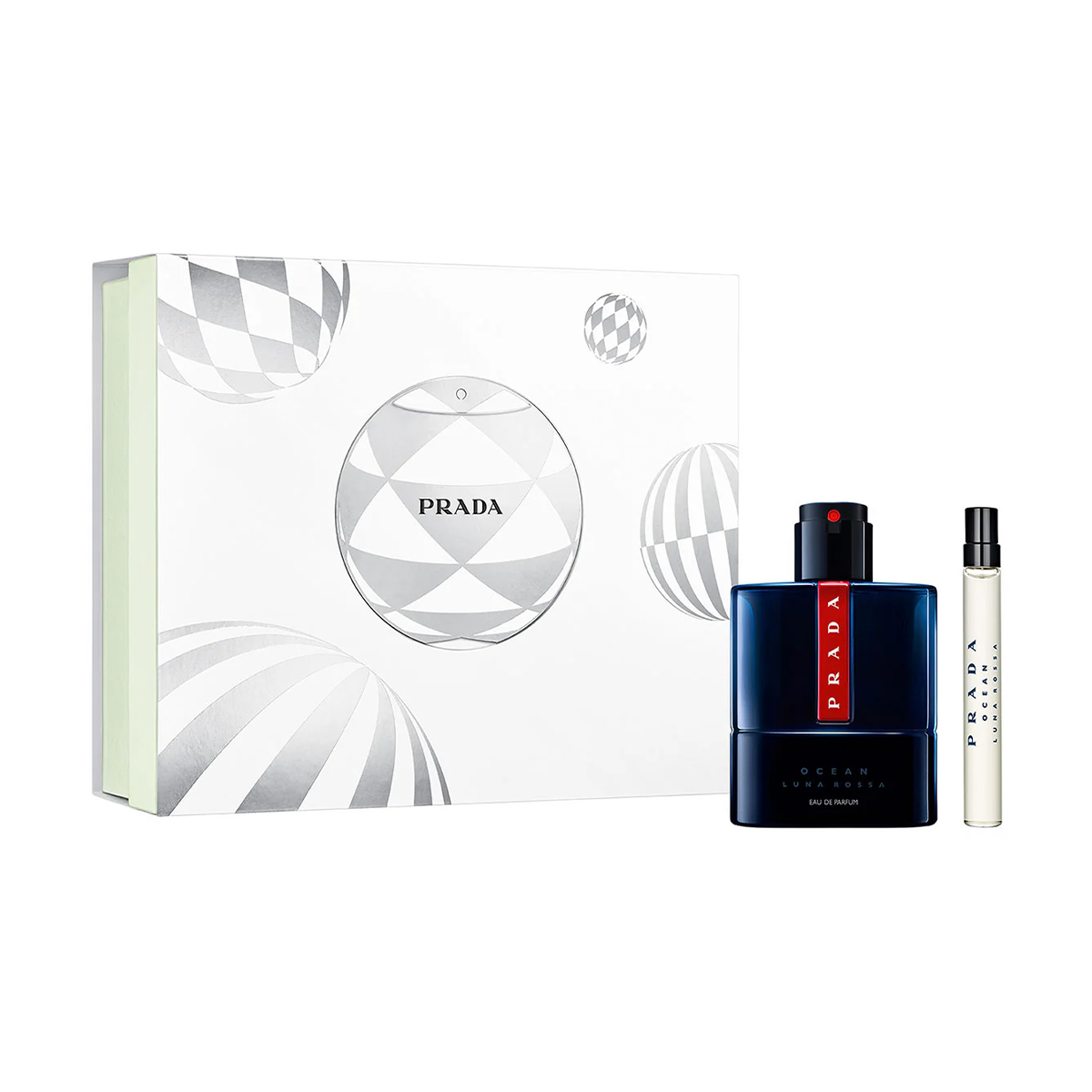 Парфумований набір чоловічий Prada Luna Rossa Ocean Gift Set (парфумована вода, 100 мл + парфумована вода, 10 мл)